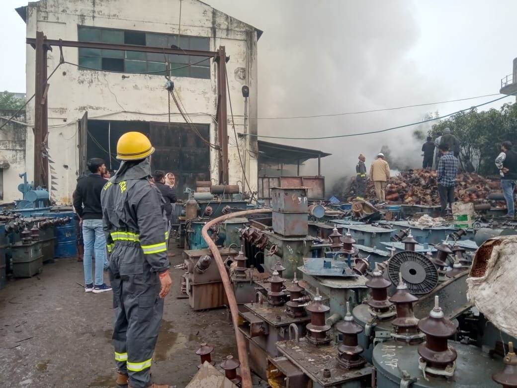 fire in bhatwalia sub station