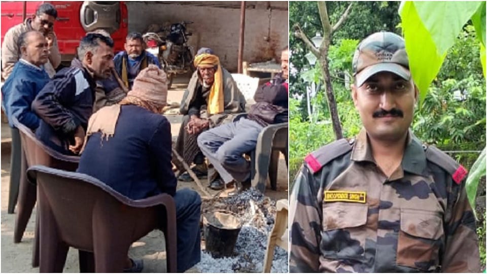 Martyred Lance Naik Bhupendra village Tajpur Adda did not burn the stove