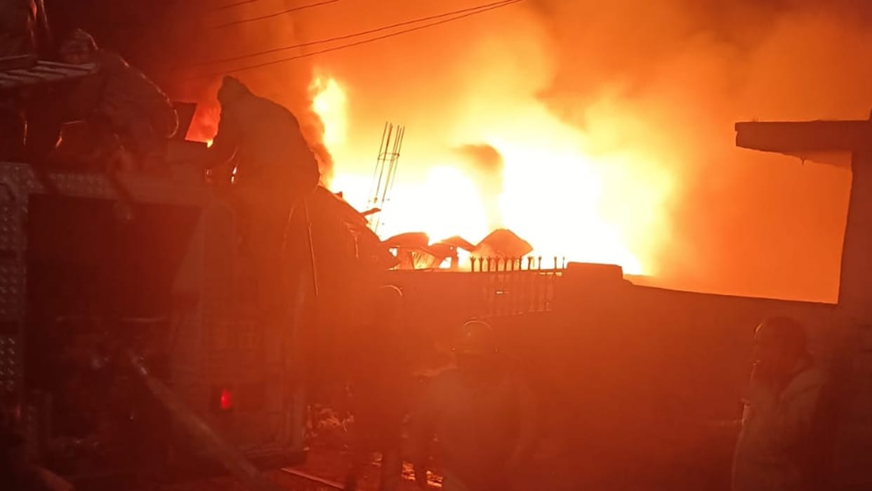 Chamba Fire News: waste processing factory gutted in fire in chamba three worker rescued two missing