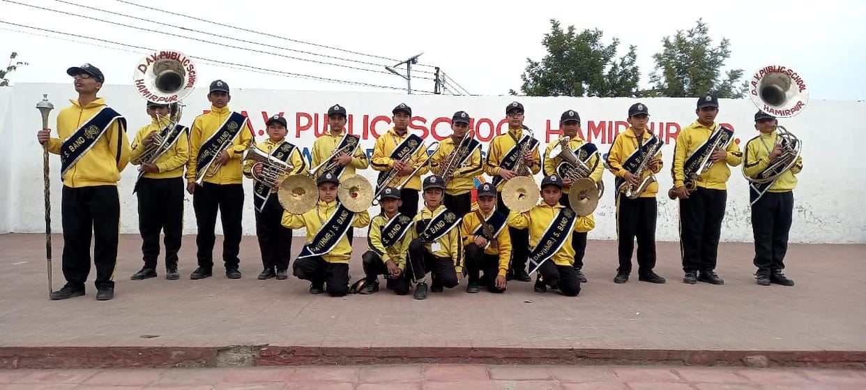 DAV school first in state level brass band competition