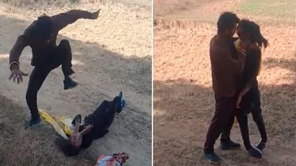 Heartless boyfriend beat up girlfriend in Rewa, kicked her in the face