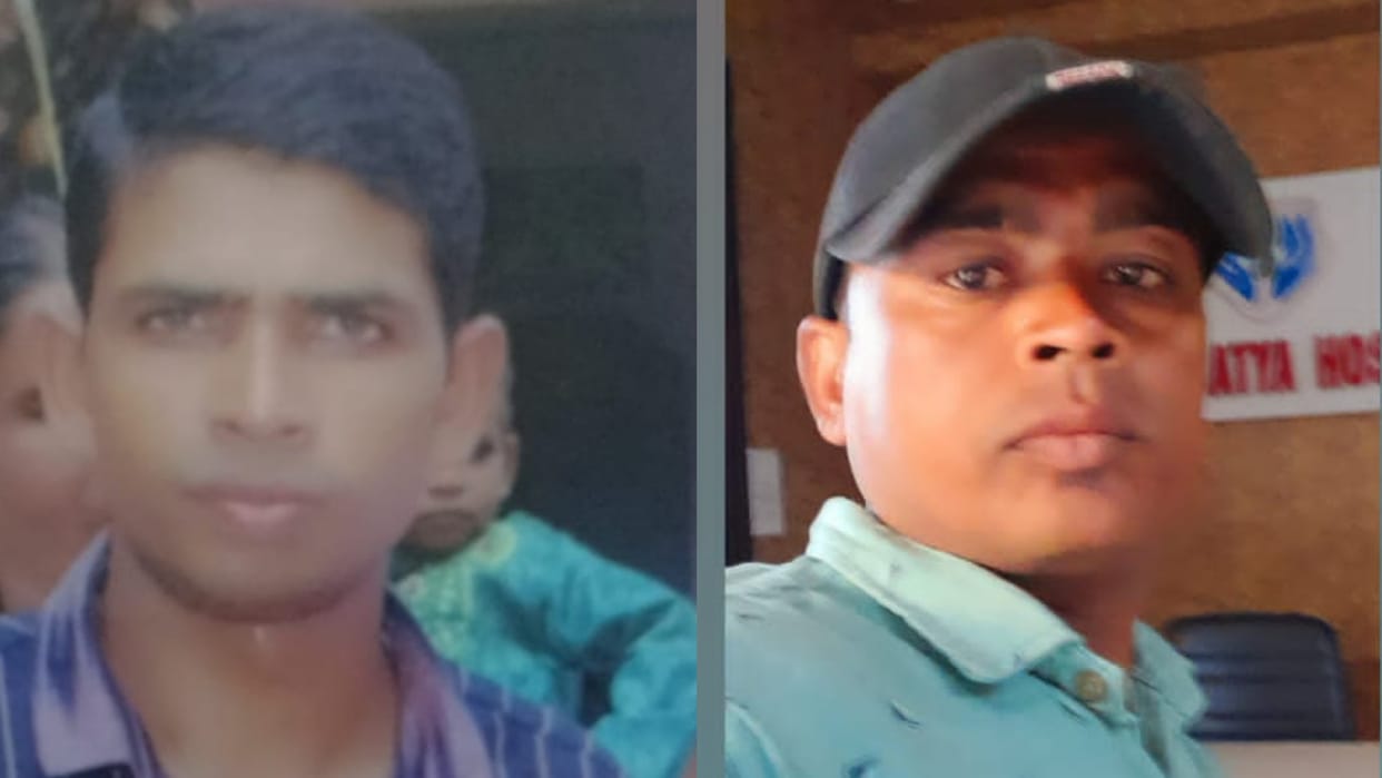 Amroha Road Accident pickup collided bike of two brothers of Sambhal who returning home from factory