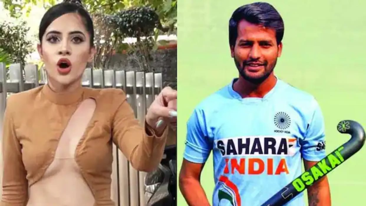 Urfi Javed Yuvraj Valmiki controversy India Hockey player reacts allegation claims he did not message actress