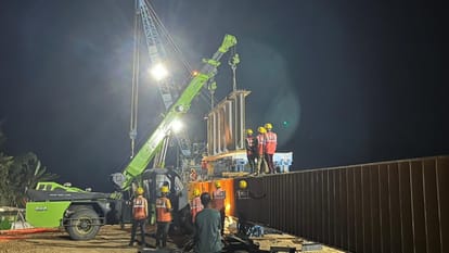 Fast-paced work on the Bairabi-Sairang rail project in Mizoram