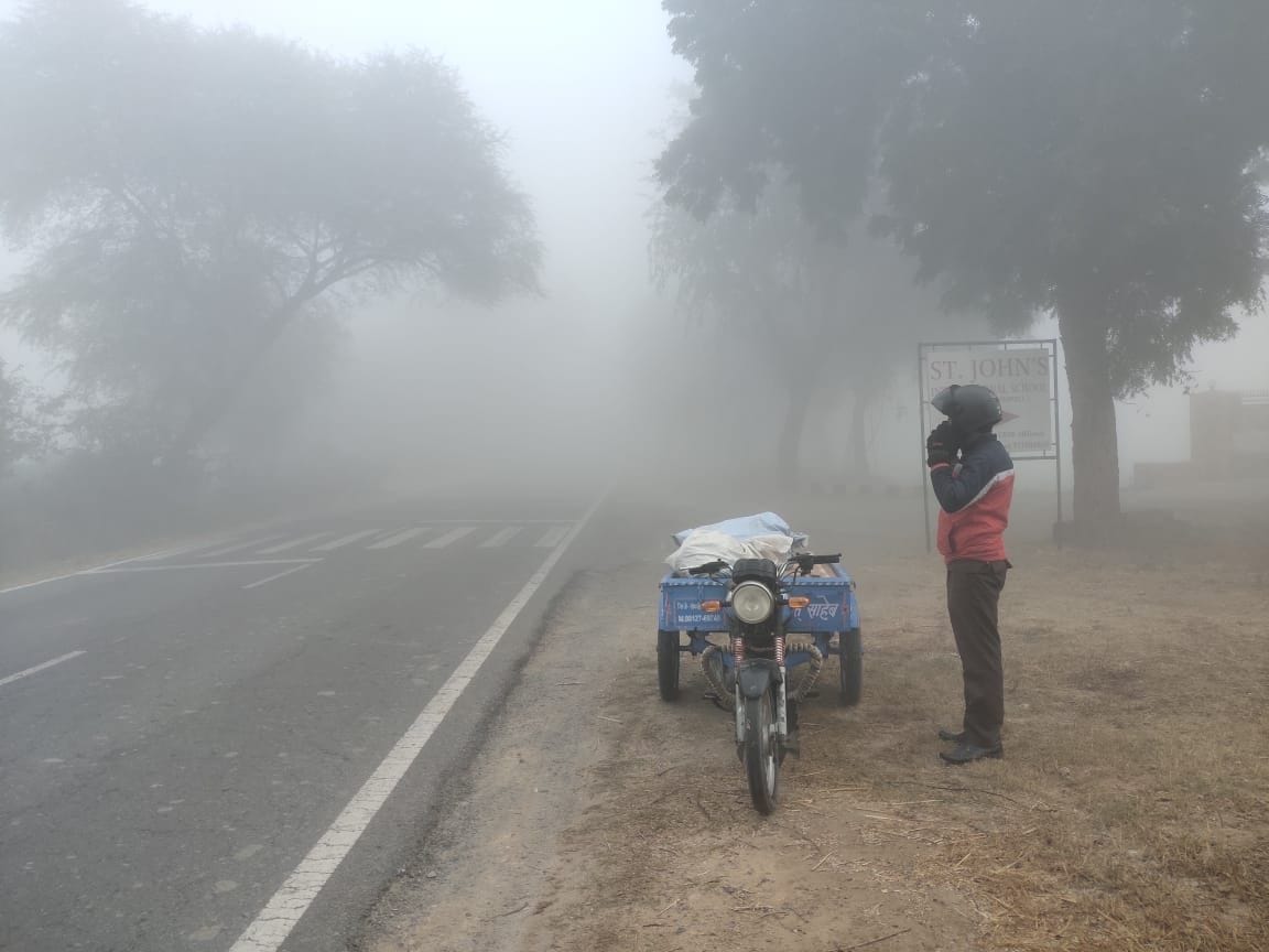 Cloudy weather since morning, severe cold for two days