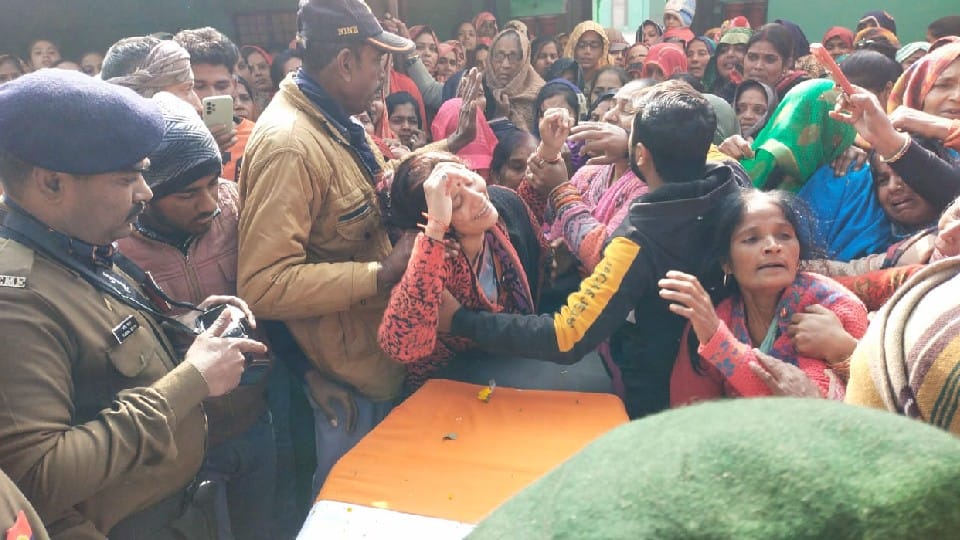 martyr Lance Naik Bhupendra celebrated his last birthday on 4th December in etah