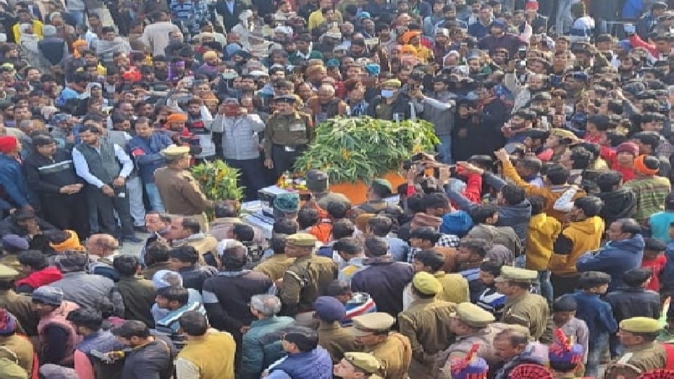 martyr Lance Naik Bhupendra celebrated his last birthday on 4th December in etah