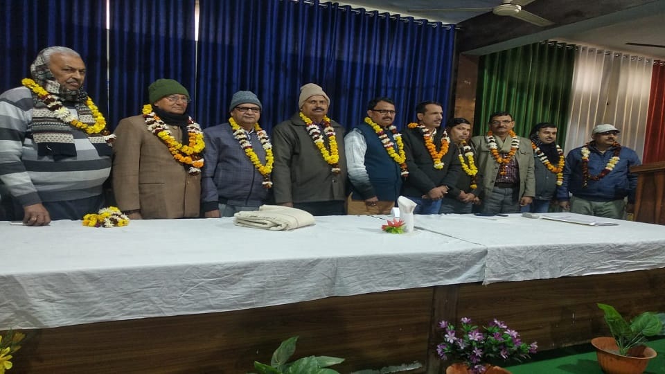 DK Singh became District President of UP Secondary Teachers Association Chandel gut