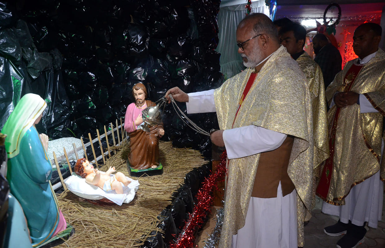 Birthday of Lord Jesus caught on camera in Aligarh