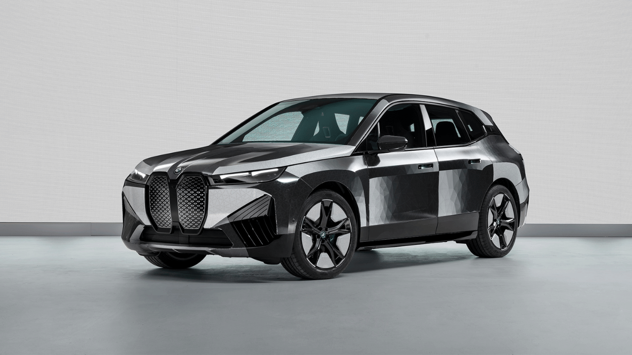 BMW iX Flow featuring E Ink is capable of changing its entire body colour at a moment