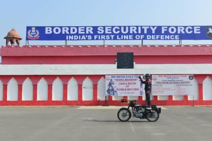BSF enters Limca Book of Records for three world records riding on Royal Enfield 350cc motorcycles