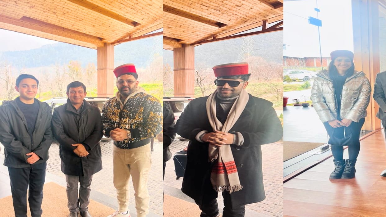 Kapil Sharma, Guru Randhawa and Yogita reached Manali to celebrate New Year