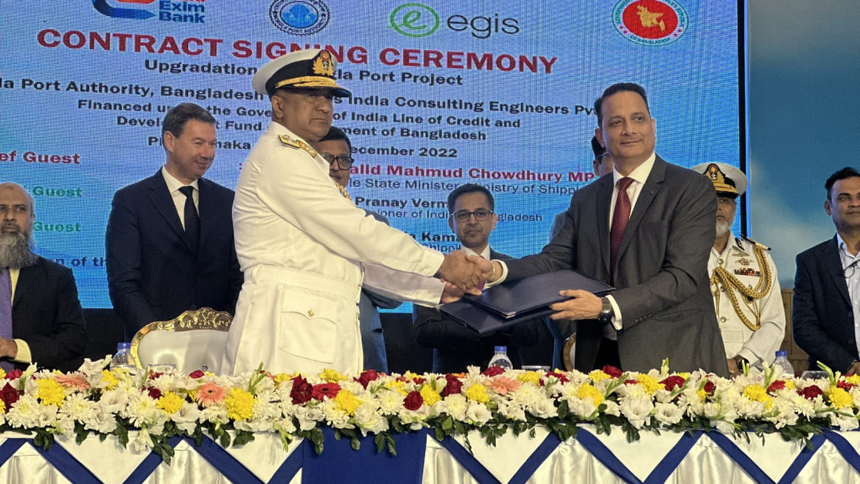 Agreement between Mongla Port Authority and Indian company, know details