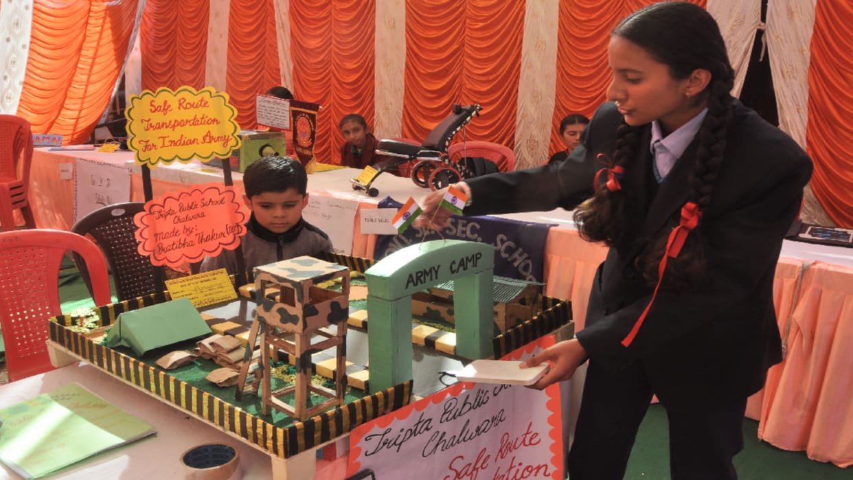 Alarm will ring if entered without password, model of pratibha selected for state level competition