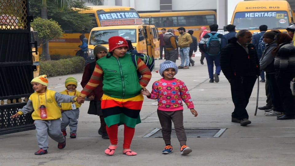Schools closed for two days due to cold wave in Aligarh