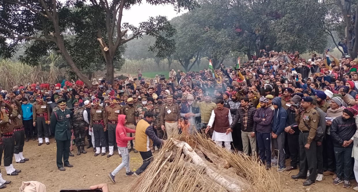 Lokesh Sehrawat merged with Panchatatva with military honors