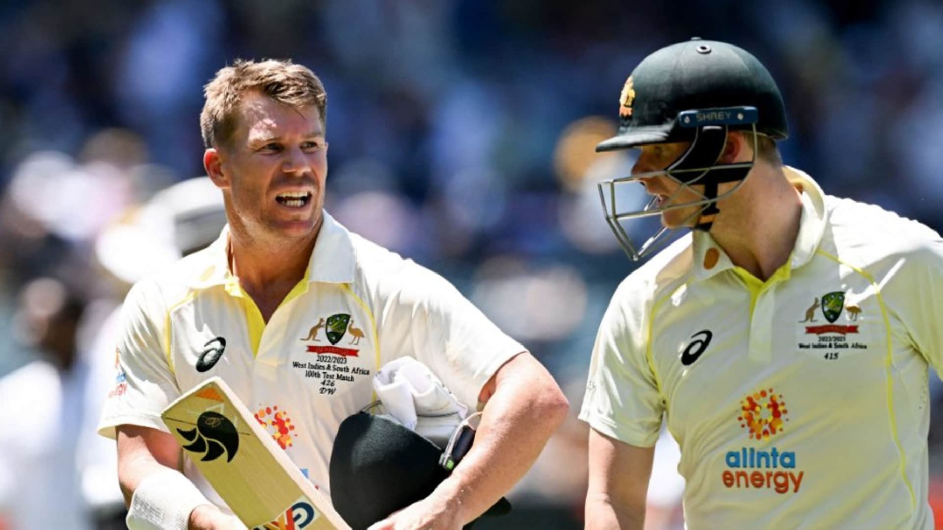 Video watch David Warner injured After double century in 100th Test Steve Smith missed century Aus vs SA Test