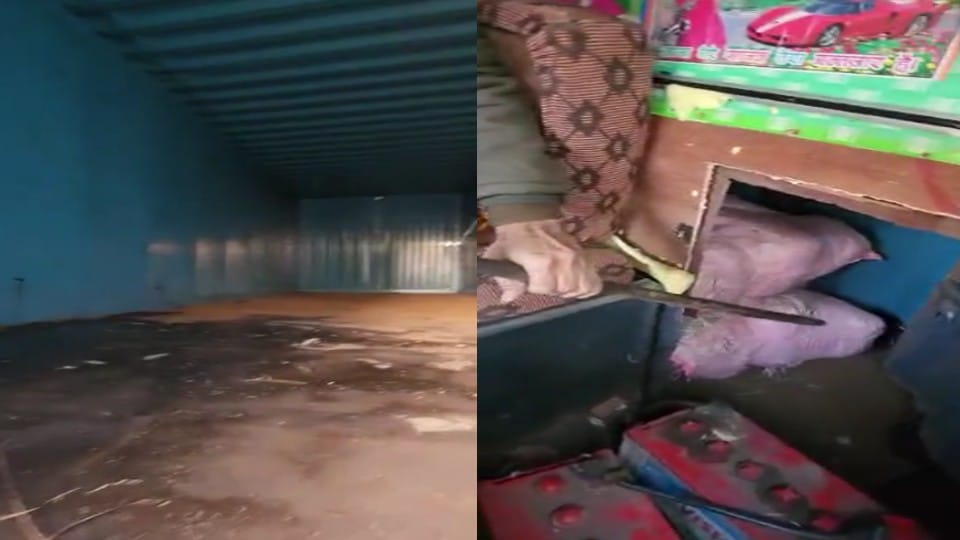 Agra police seized Ganja worth Rs 30 lakh from the container in Agra