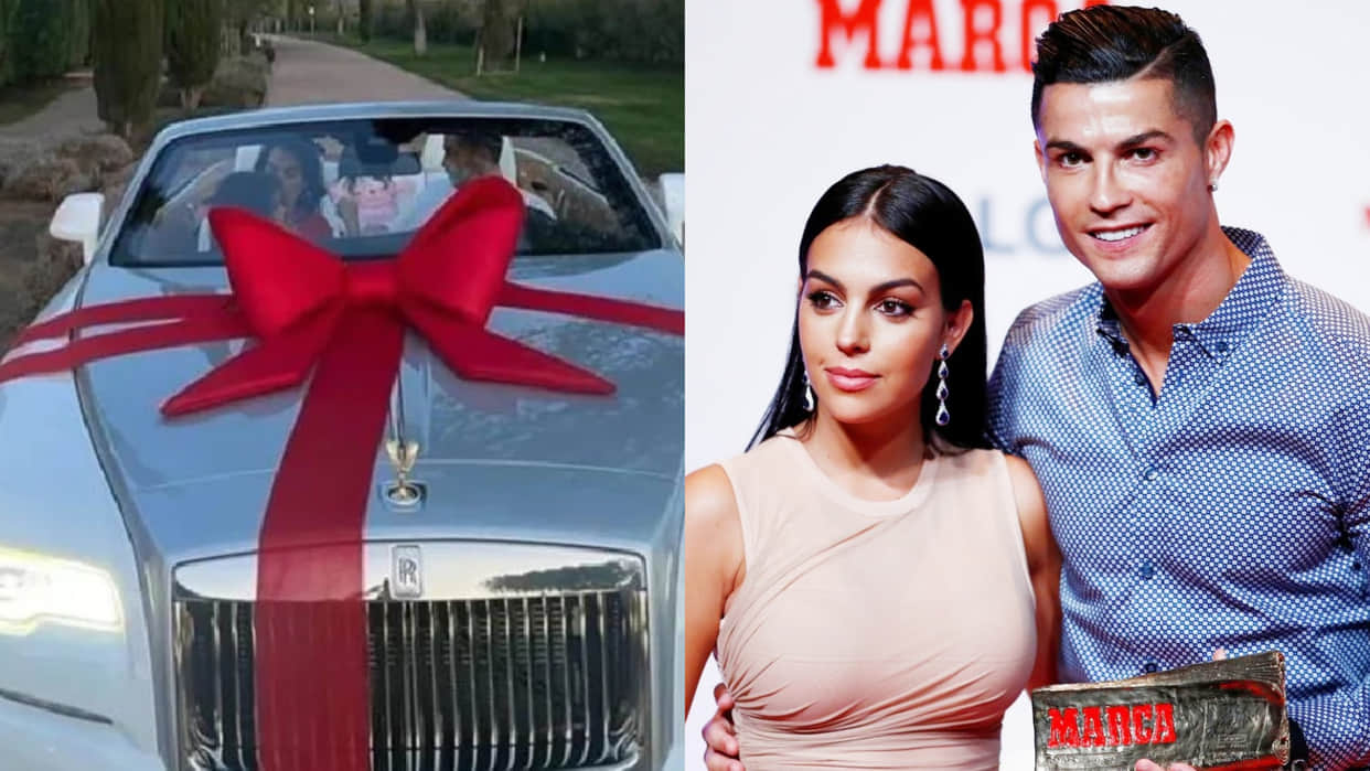 Cristiano Ronaldo Car Collection Price Georgina Rodriguez gifts footballer Cristiano Ronaldo Rolls-Royce Dawn
