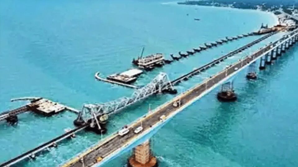 Train services were cancelled on Pamban railway bridge till December 31 for further maintenance work