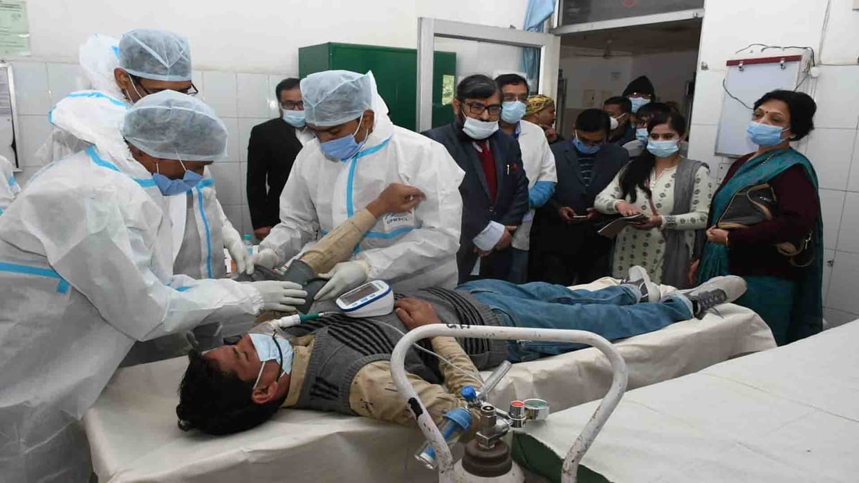 Coronavirus in Kanpur: Mock Drill in Kanshi Ram Hospital