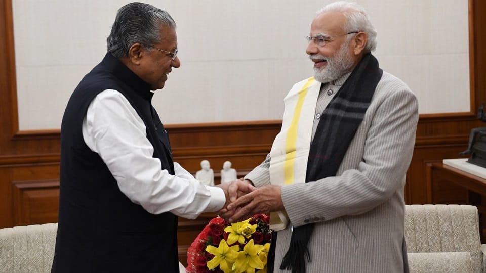 Kerala CM Pinarayi Vijayan Meets PM Modi in Delhi