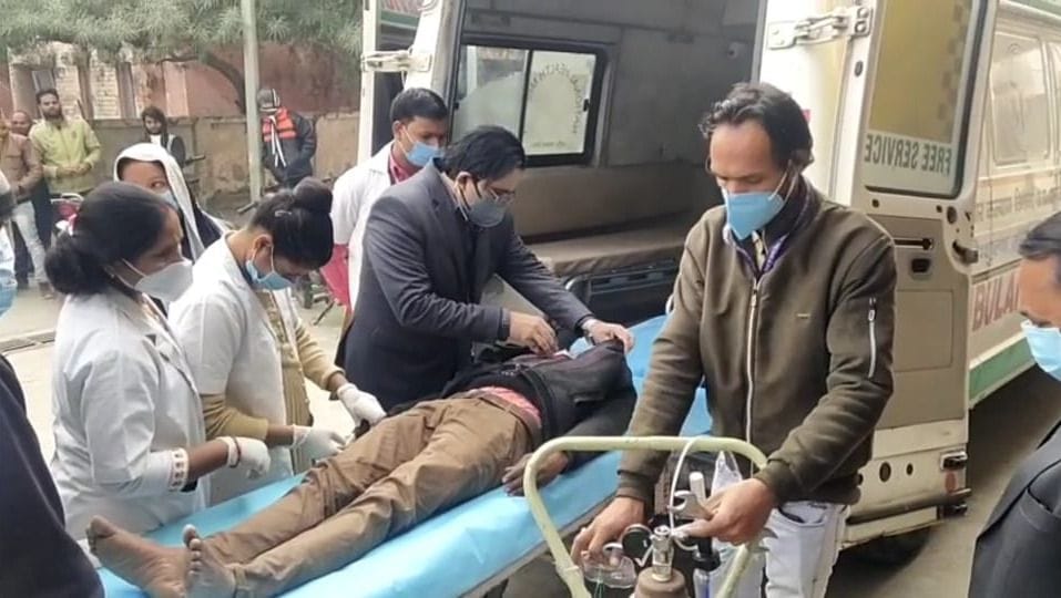 Open arrangements in mockdrill, oximeter bad