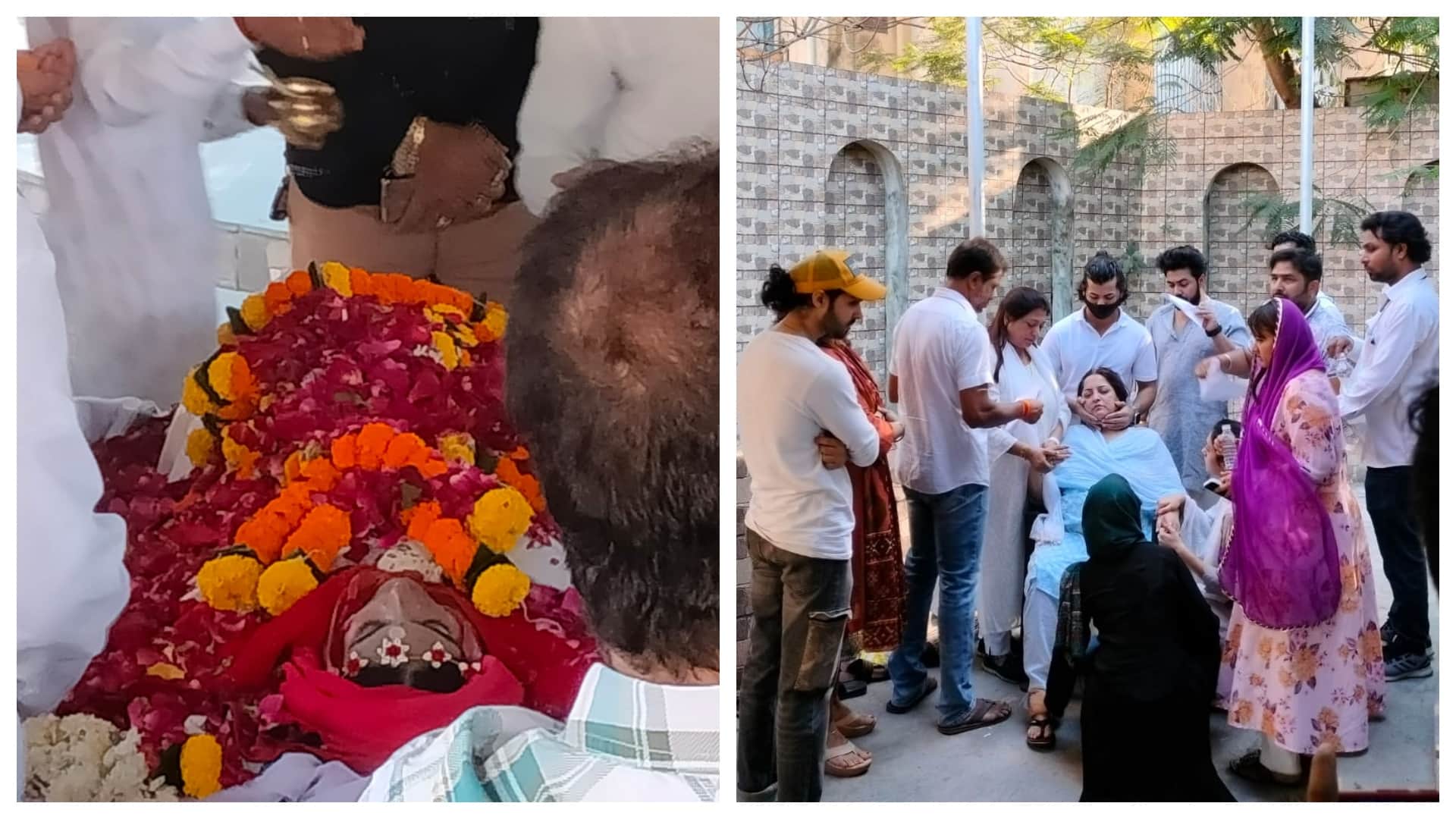 Tunisha Sharma Funeral Pictures: Actress Mother Critical Situation fainted After Seeing Her Daughter Dead Body