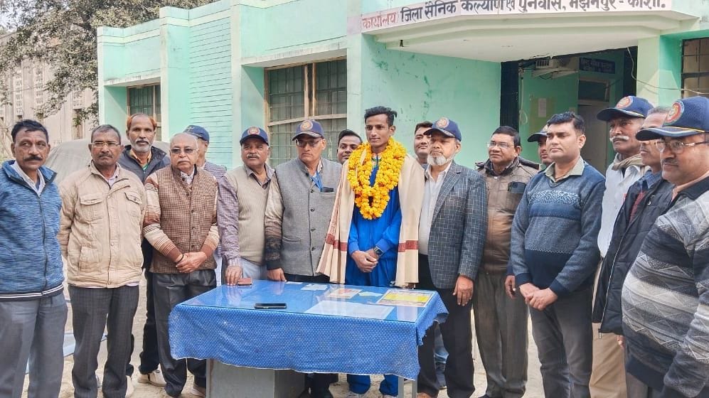 Medal winning player was welcomed