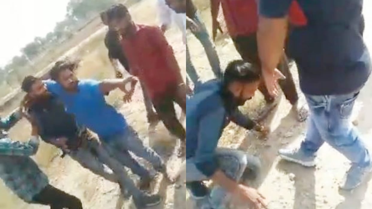 Rajasthan miscreants made the young man lick his shoe by doing Facebook live