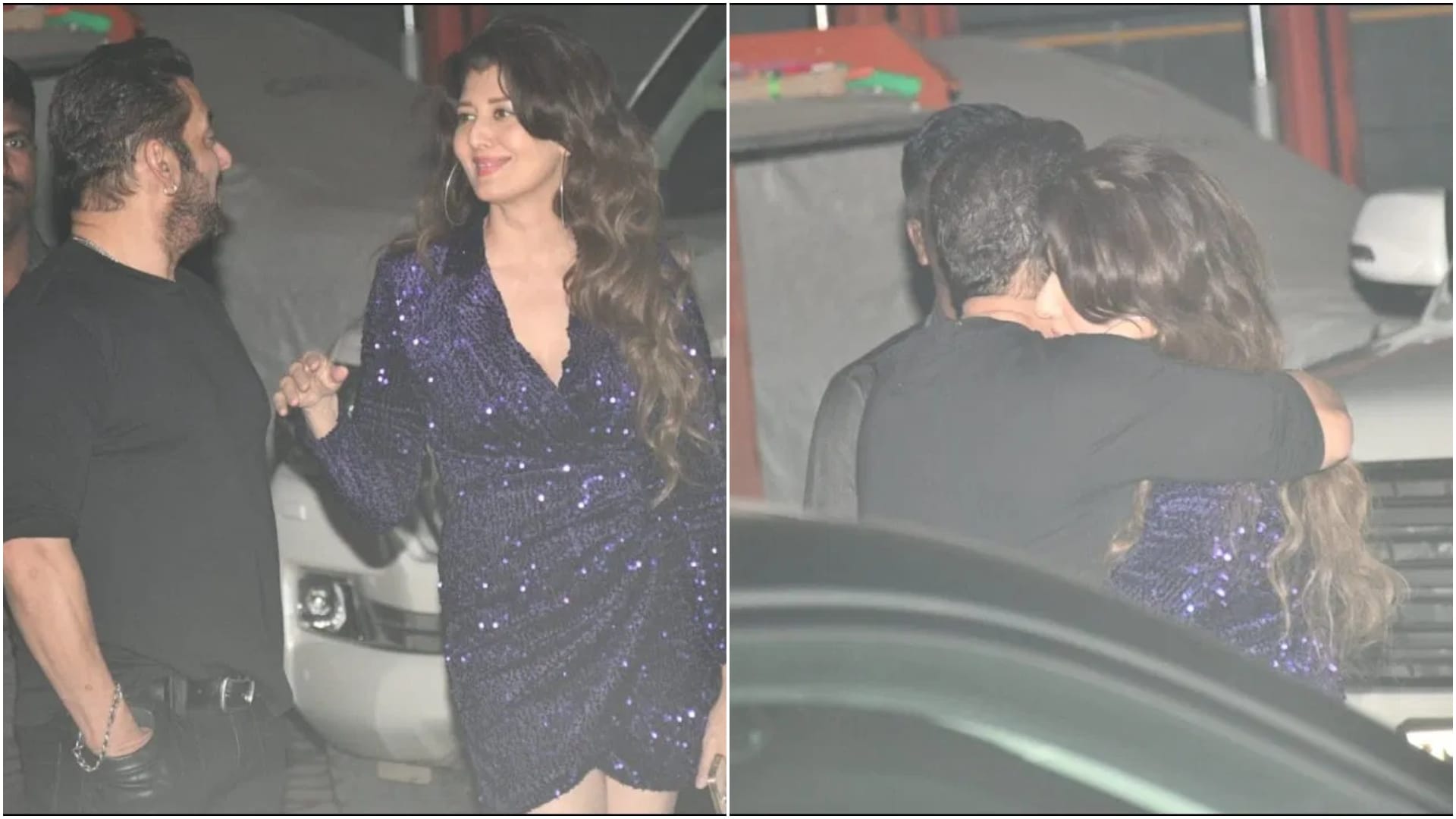 Salman Khan Birthday bash shah rukh khan wish dabangg khan and actor kissed on forehead of sangeeta bijlani