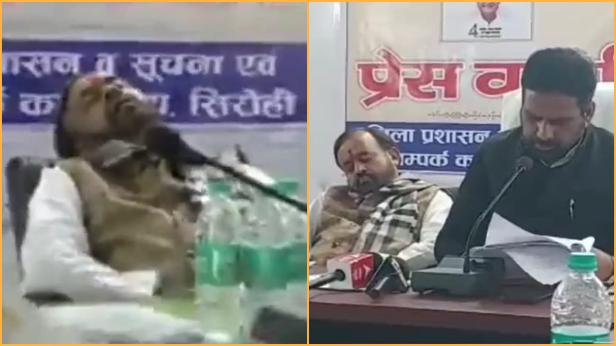 CM Ashok Gehlot advisor Sanyam Lodha Video Viral sleeping next to minister went