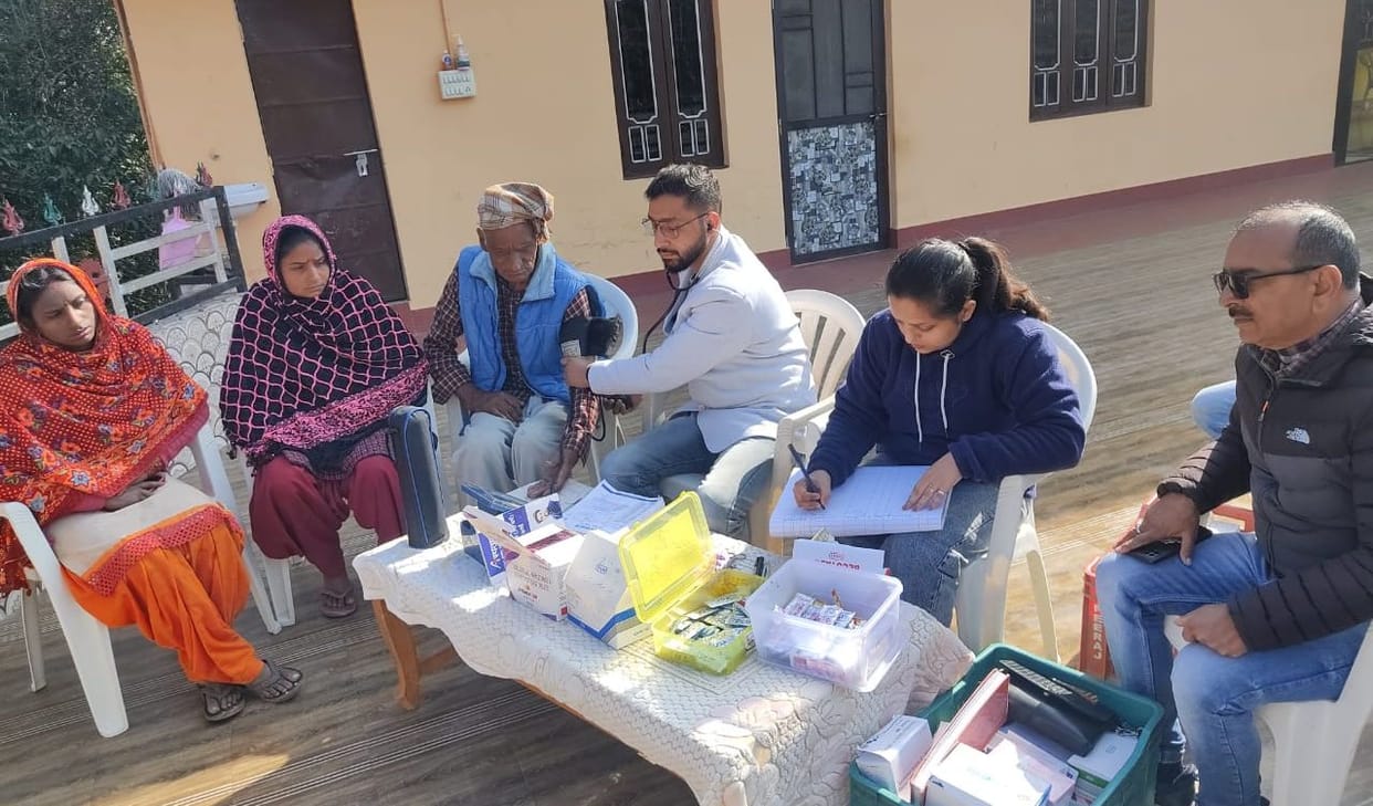 MP health service team checked the health of 112 people