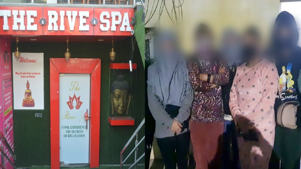 Foreigner girls was doing prostitution after in the name of therapist job in spa center agra