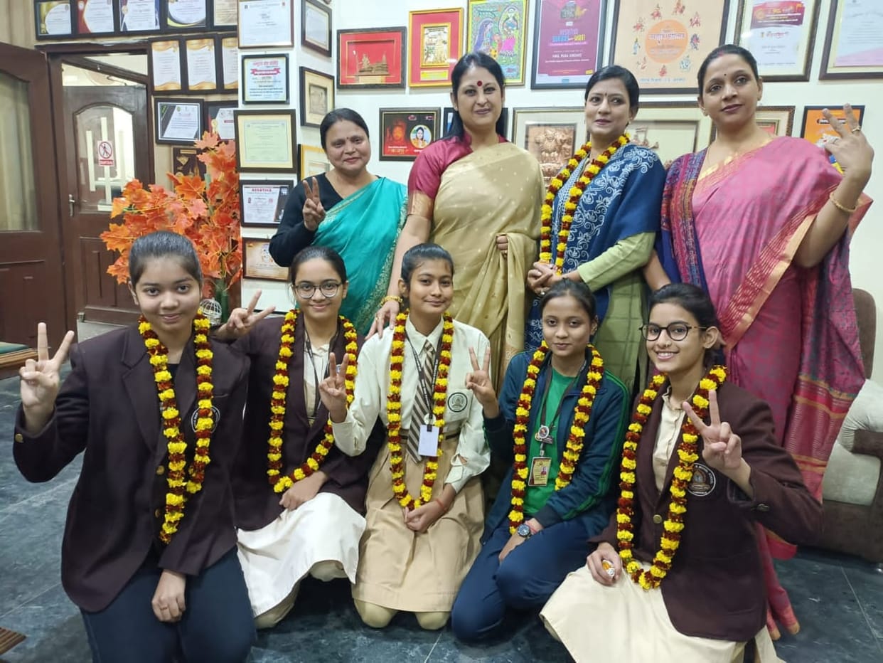 Selection of girl students of Arya Mahila NM Model School in cultural programs of Republic Day celebrations