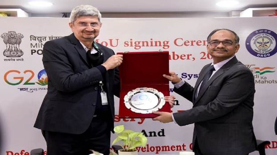 Union Ministry of Power signed an MoU with DRDO, for implementation of Early Warning System