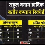 बतौर कप्तान राहुल और हार्दिक का प्रदर्शन