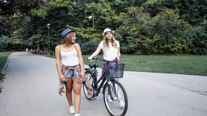 Bicycle why do girls have a stick in her bicycle got answer