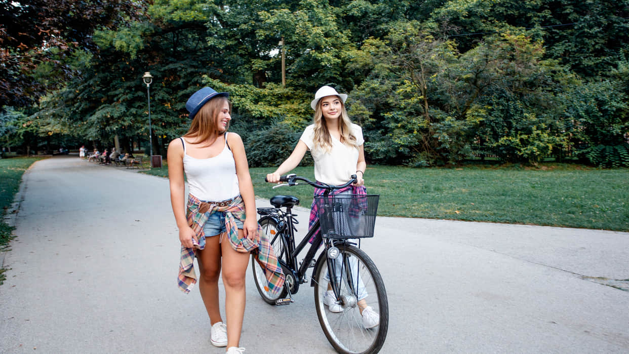 Bicycle why do girls have a stick in her bicycle got answer