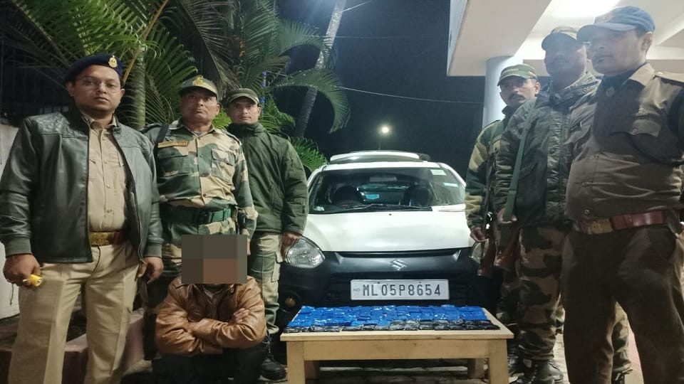 BSF seized a consignment of 17,000 'Yaba' tablets in Assam