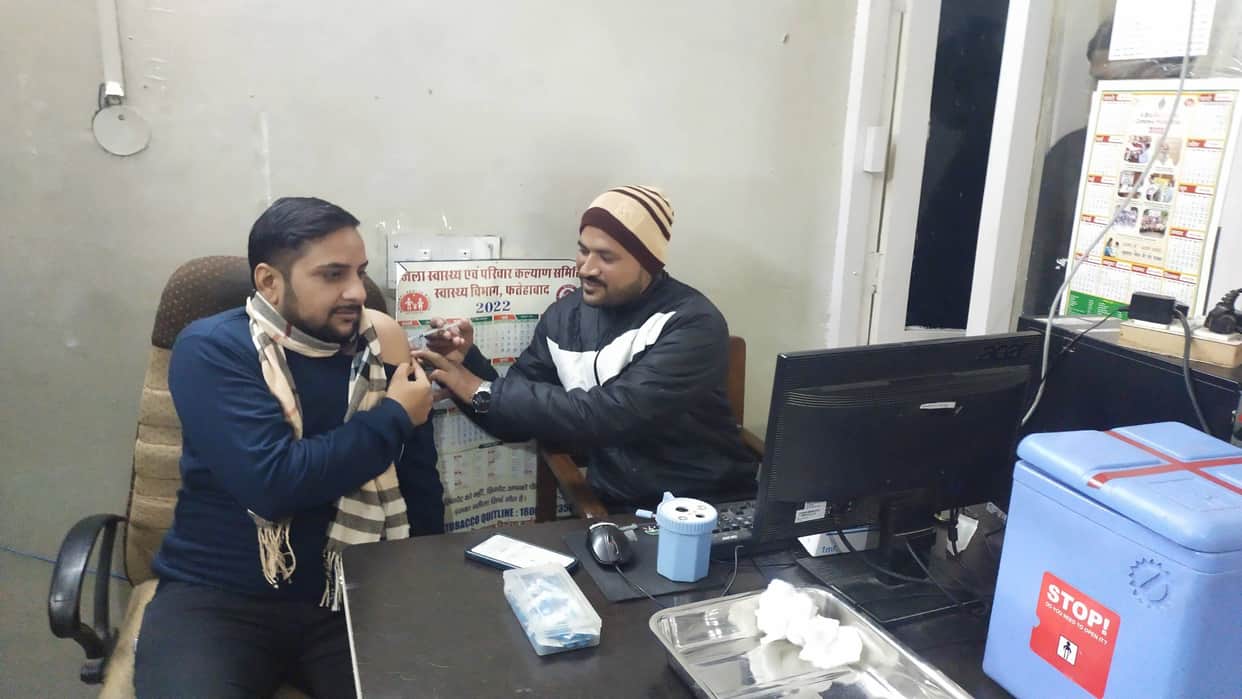 Vaccination on RT-PCR sampling stopped for second day