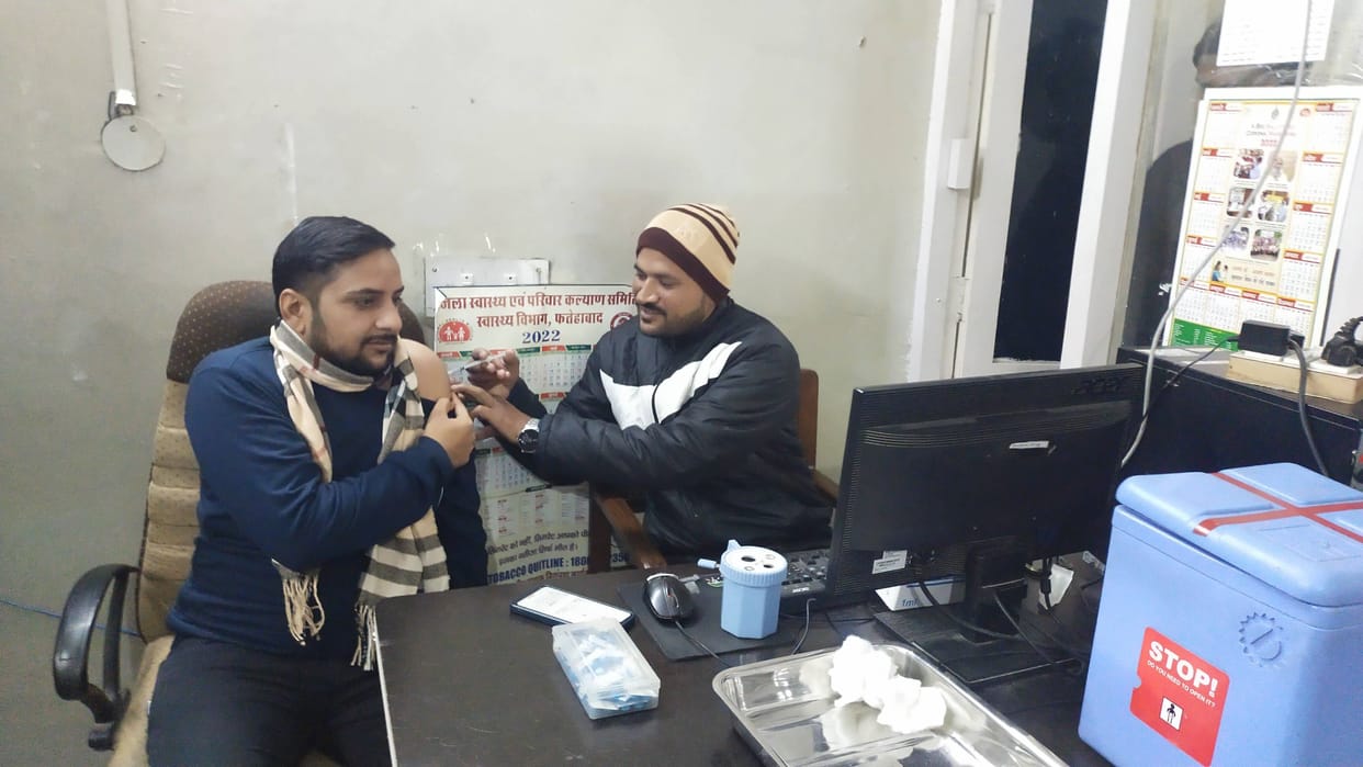 Vaccination on RT-PCR sampling stopped for second day