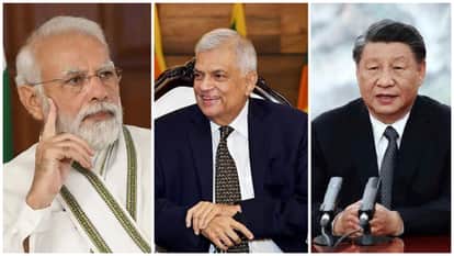 पीएम नरेंद्र मोदी, श्रीलंका के राष्ट्रपति रानिल विक्रमसिंघे और चीन के राष्ट्रपति शी जिनपिंग।