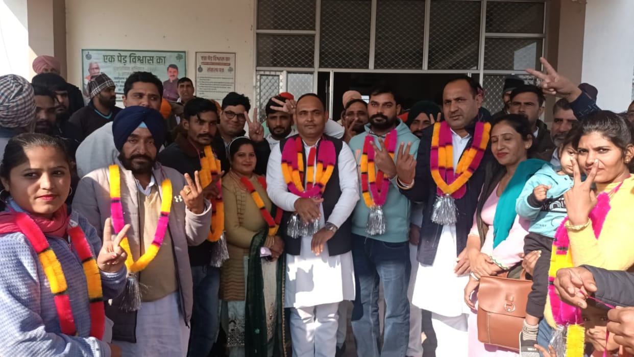 JJP supported Jagtar Singh becomes chairman in Jakhal Panchayat Samiti
