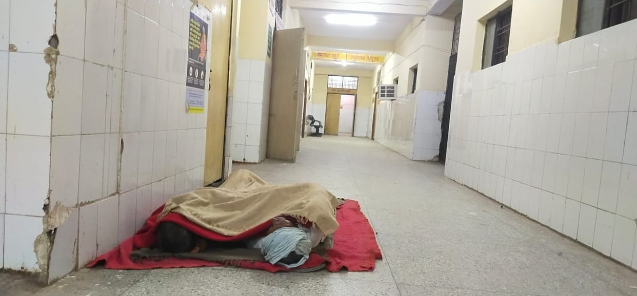 winter nights sleeping on the floor