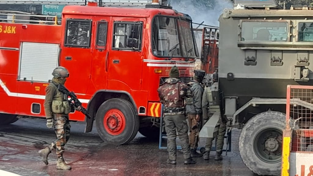 jammu Sidhra Encounter: Four terrorists hiding in truck security forces killed in encounter