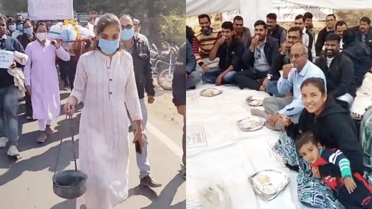Two workers died during the protest of contract workers