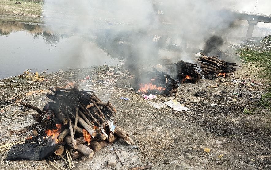 Five people burnt alive while sleeping in house fire in mau villagers could not stop  tears