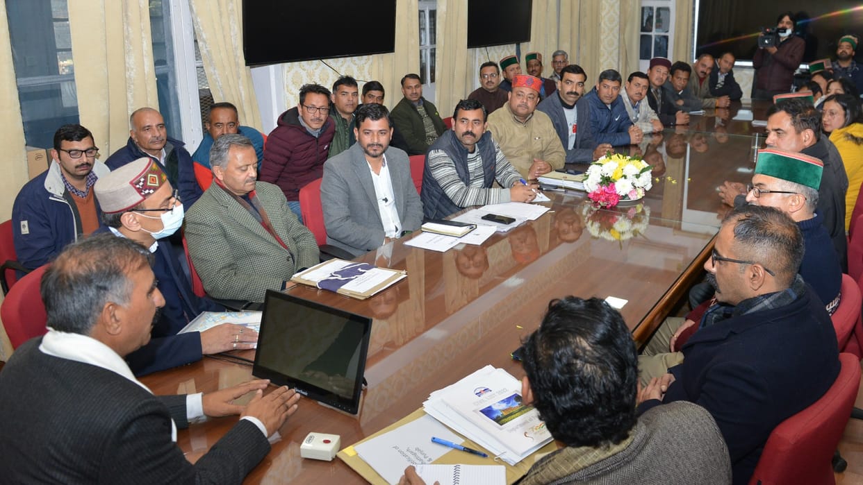 cm sukhvinder singh sukhu meeting with new pension scheme employees in shimla