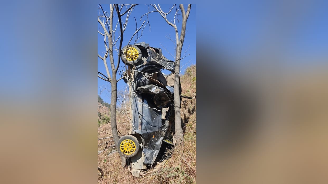 accident in anni kullu two brother killed car fall into gorge